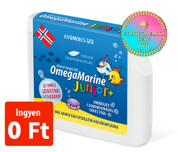 Natural Pharmaceuticals OmegaMarine Junior Havi OmegaMarine Junior készlet ingyen.